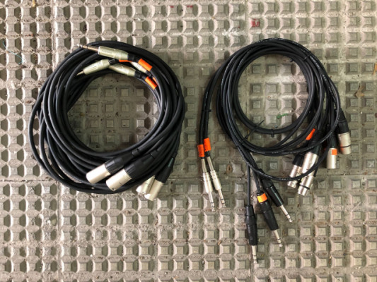Pack cables XLR - Jack (buena calidad)