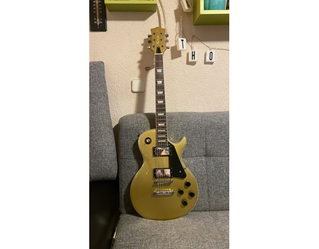 Guitarra Vorson modelo Les Paul Gold Top