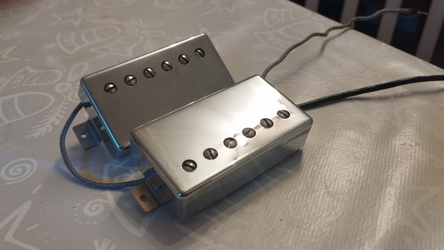 Pastillas Seymour Duncan SH1N 59' + SH4 JB con tapa cromada