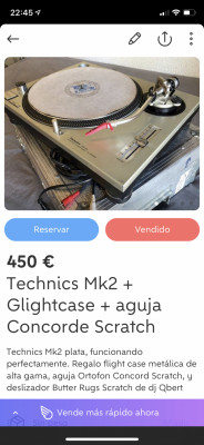 Technics Mk2 + flightcase + concorde Scratch