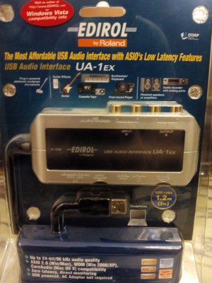 Tarjeta de sonido USB EDIROL de Roland UA-1EX