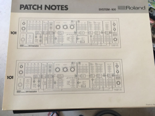 Patch cords y patchbook originales Roland