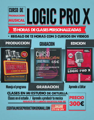 CURSO PRODUCCIÓN MUSICAL EN LOGIC PRO X ( Bilbao )