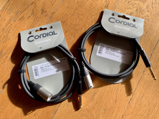 CORDIAL pareja de cables CFM 1,5 m Balanced