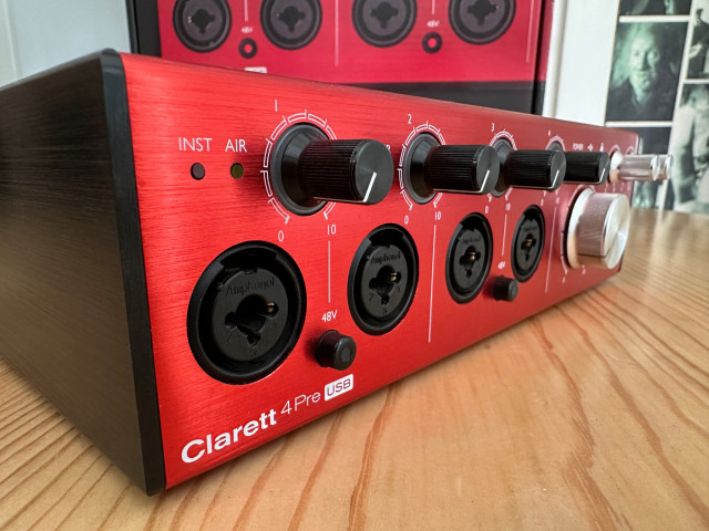 Focusrite Clarett 4Pre USB + Caja y Cables Originales (Como Nueva)