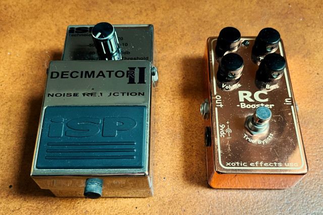 JHS Little Black Buffer, ISP Decimator II, Xotic RC Booster V1