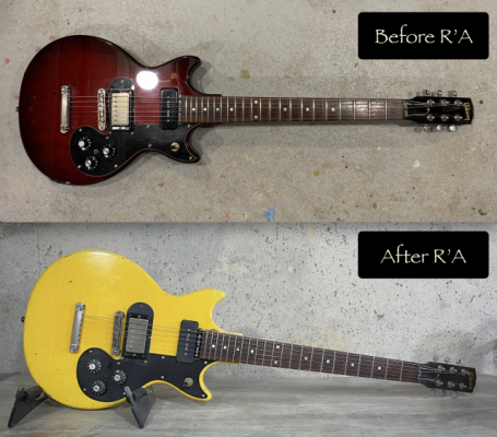 GIBSON Melody Maker 2010 yellow tv relic