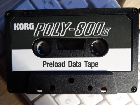Preload data tape (Korg Poly 800 II)