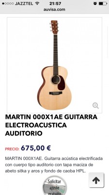 Martin Electroacustica 000X1AE REBAJADA!!!