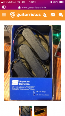 Seymour Duncan live wire set SSS