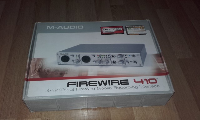 Tarjeta de sonido M-audio Fw 410 + Pro Tools M-Powered 9