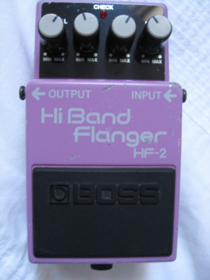 Boss HF-2 Hi-Band Flanger Japan 1987 etiqueta verde