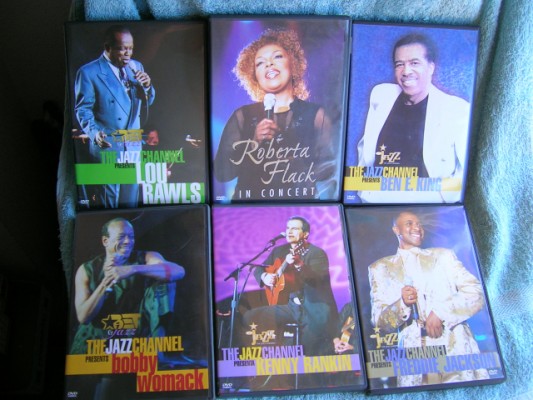 DVD's. originales conciertos cantantes de Soul en Jazz Channel (Rebajados)