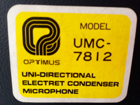 Micrófono de condensador unidireccional Optimus