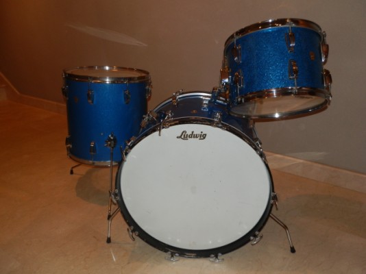 Batería Ludwig Superclassic Blue Sparkle 1960´s Drums Vintage
