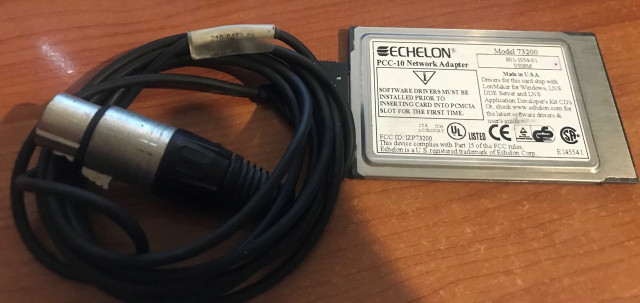 Tarjeta Echelon 73200 PCC-10 PC Card LonTalk.