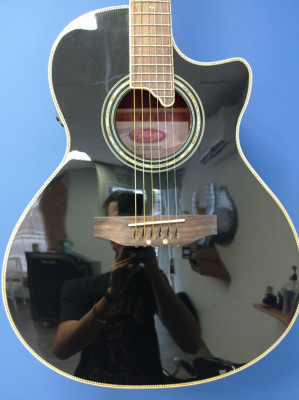 Guitarra stagg sw306cetu-bk electroacústica.