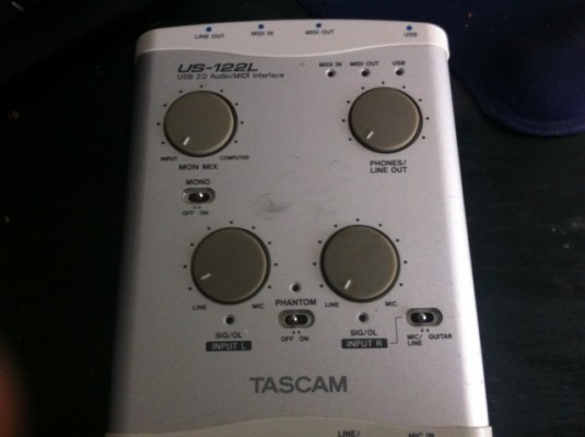 Interfaz de audio Tascam US-122L