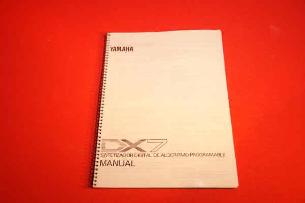 Manual YAMAHA  DX 7  (envío incluído)