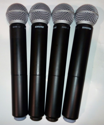 Micrófonos shure,sm wireless system vocal combo