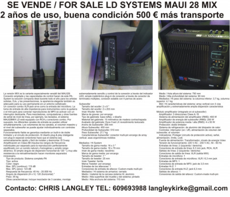 LD system Maui 28 Mix