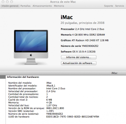 Vendo iMac 20" (2008)