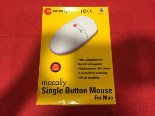 MACALLY SINGLE BUTTON MOUSE FOR MAC