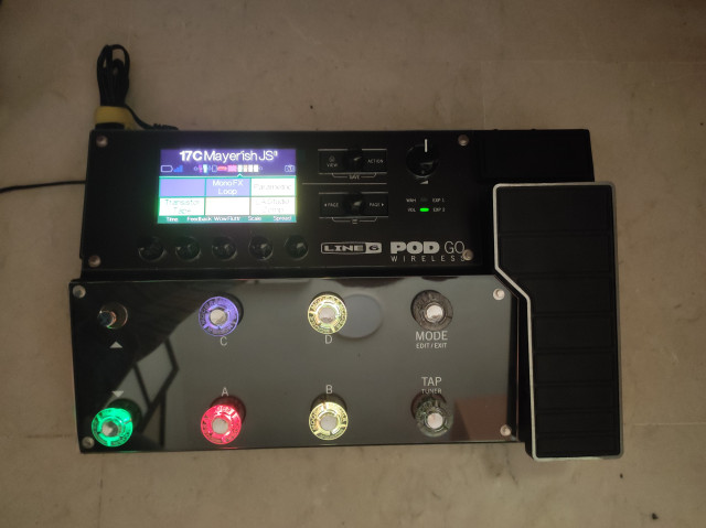 Cambios...Pedalera de guitarra Line 6 Pod Go Wireless. 2.0