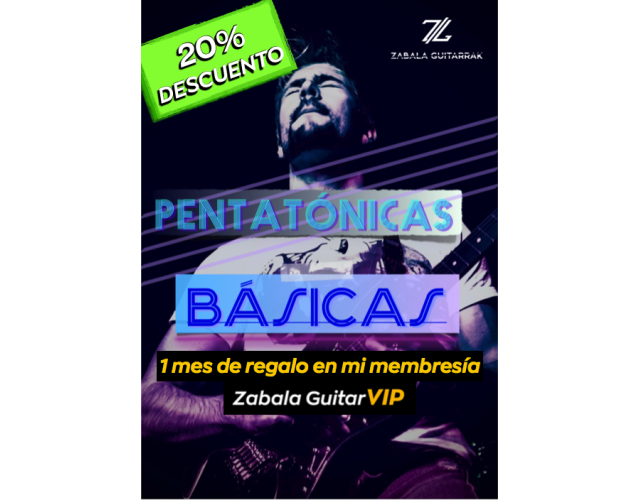 ⚠️20% de descuento - Curso de Escalas Pentatónicas Básicas