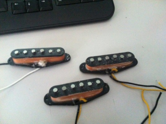 Pastillas Stratocaster sonido 60, bobinadas a mano