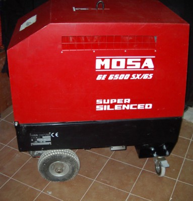 Generador insonorizado MOSA para eventos audiovisuales