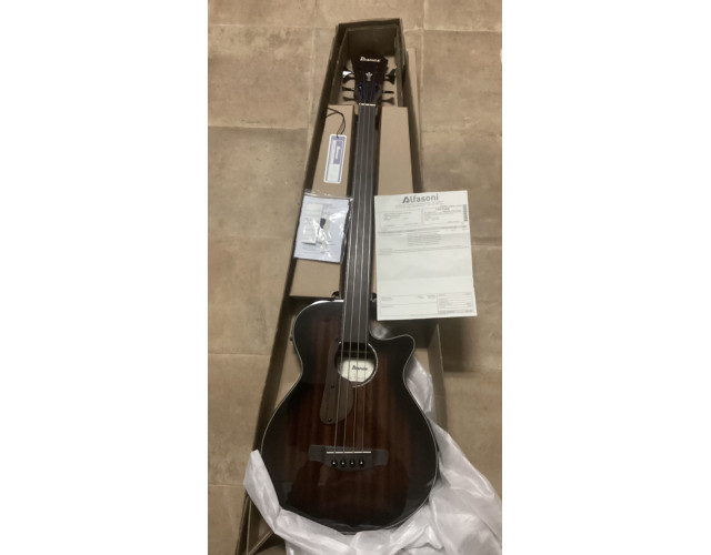 Bajo acústico fretless (sin trastes) Ibanez Aegb24fe-Mhs