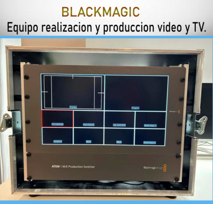 Equipo produccion Blackmagic.