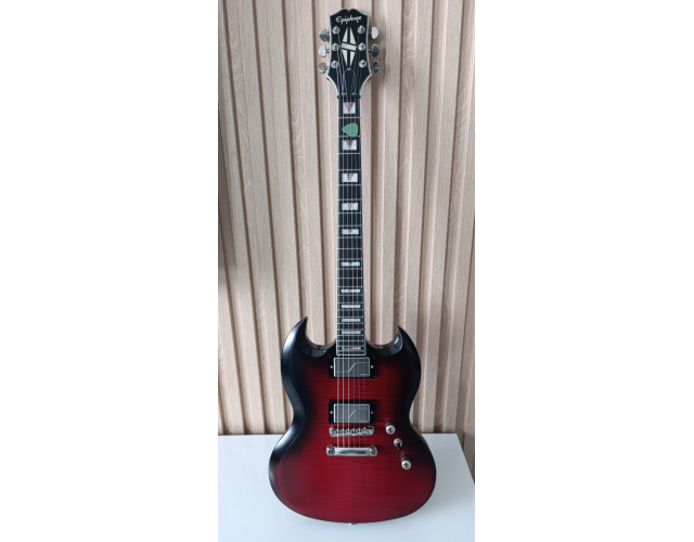 Epiphone sg modern prophecy red tiger aged gloss