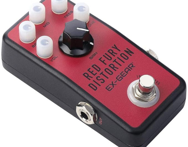 Pedal de distorsión Ex gear Red Fury.