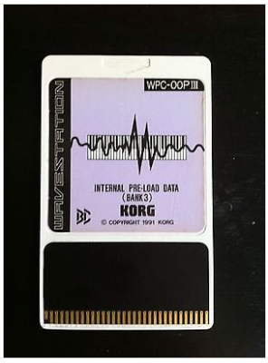 KORG WAVESTATION tarjeta de memoria WPC-00PIII Bank 3 ROM CARD