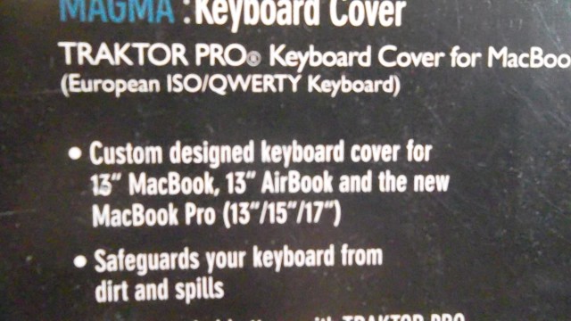 Traktor pro & ProTools Keyboard cover