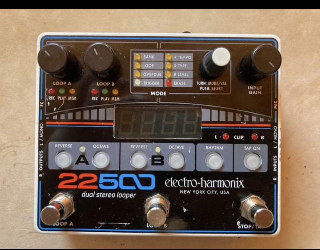 Ehx 22500 stereo looper