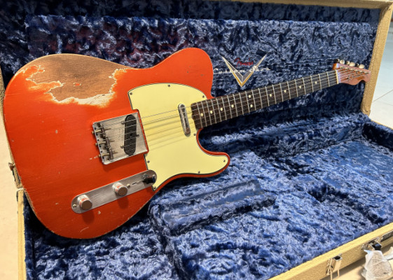 Fender Telecaster 63 Paul Waller Masterbuilt Candy tangerine