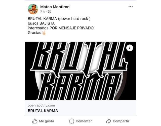 Se busca bajista con experiencia