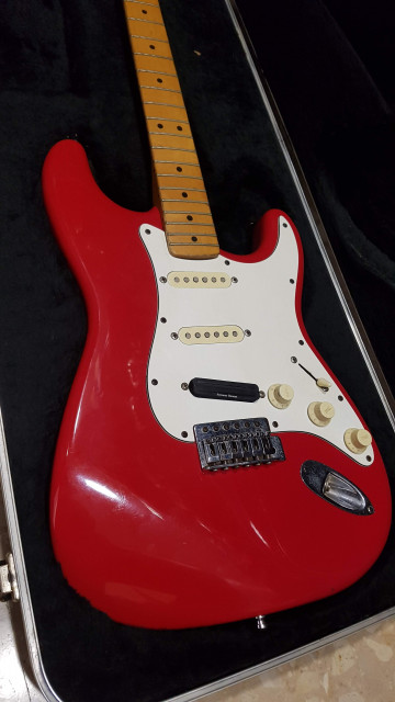Fender Stratocaster usa candy red 1991
