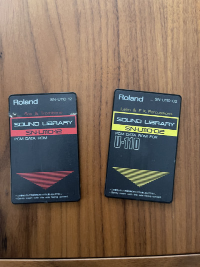 Tarjetas Roland SN-U110 02 y 12