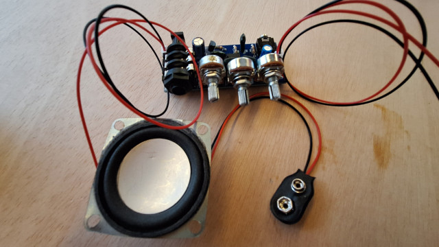 Diy mini amplificador guitarra