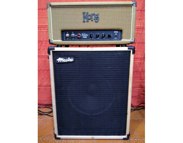 Cabezal Kong TubeFive tipo Marshall Class 5 con extras + pantalla pino 1x12