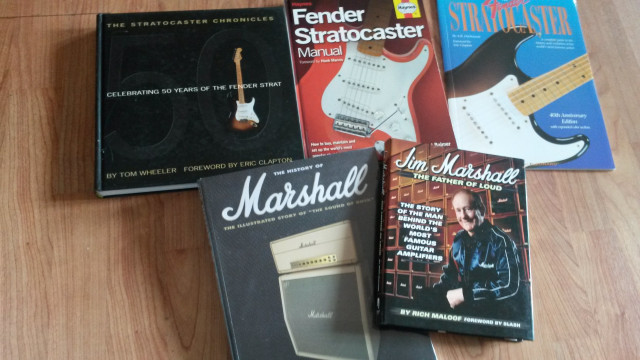 : Libros de Música, Guitarra, Fender, Marshall, Boss, etc.