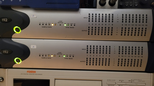 2 interfaces Digidesign 192 i/o + Sync i/o