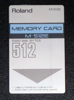 Roland memory card m-512E o cambio por tarjetas Korg M1