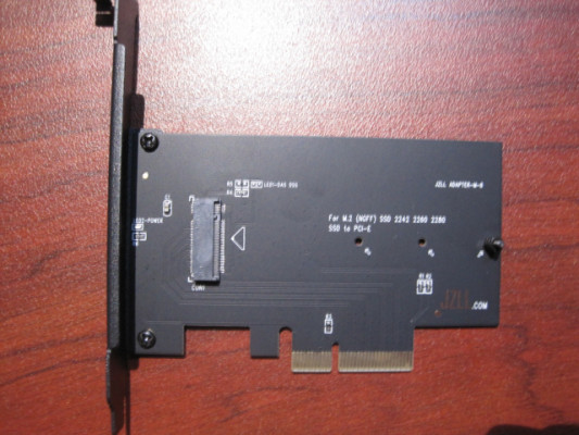 Adaptador disco SSD M.2 NGFF booteable para Mac Pro