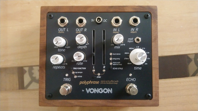 Pedal Vongon Polyphrase Stereo Echo