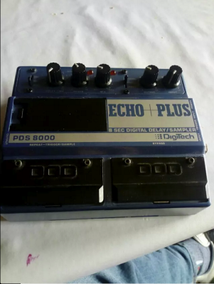pedal digitech delay/sampler echo plus pd8000